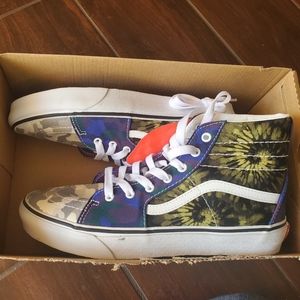 Vans sk8 hi size 8.5 women's new never worn , super fun colors